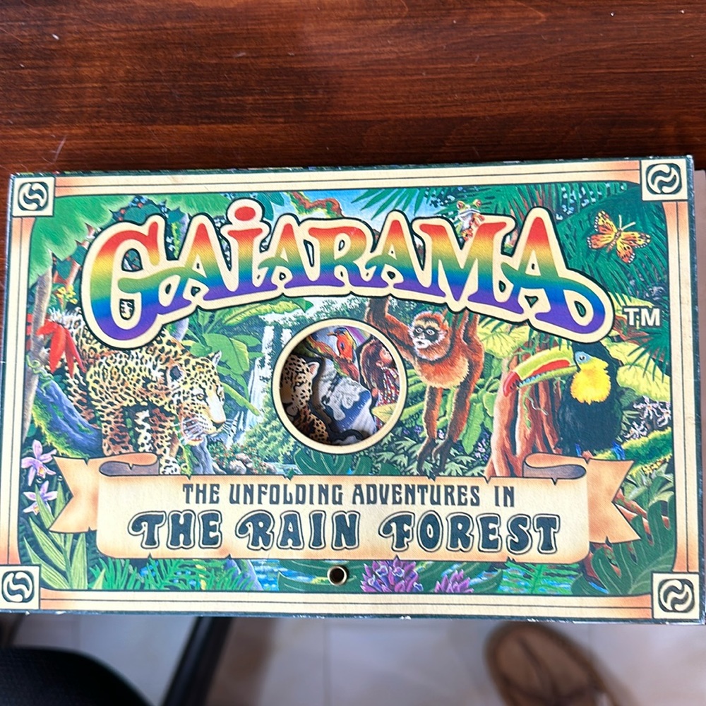 Vintage 2 HTF Rare Gaiarama Unfolding adventures in The Rain Forest